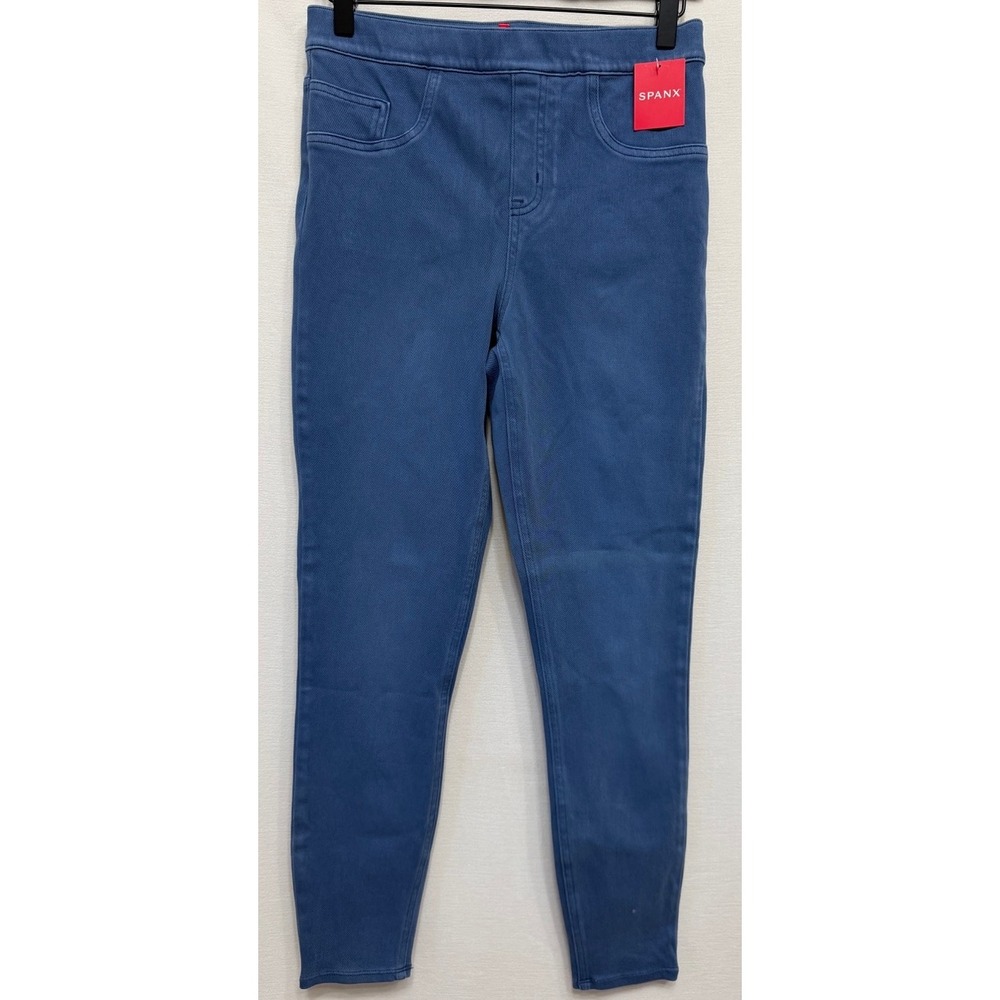 Spanx Ankle Jean-ish Leggings Indigo Haze Blue Stretch Pants 20018R Medium NWT